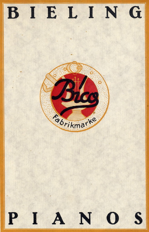 Bieling Pianos - Katalog von 1928 Seite 1 von 14 Bieling Pianos - Katalog von 1928 Seite 1 von 14