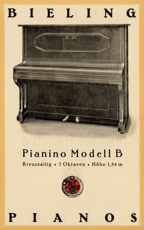 Bieling Pianos - Katalog von 1928 Seite 6 von 14 Bieling Pianos - Katalog von 1928 Seite 6 von 14