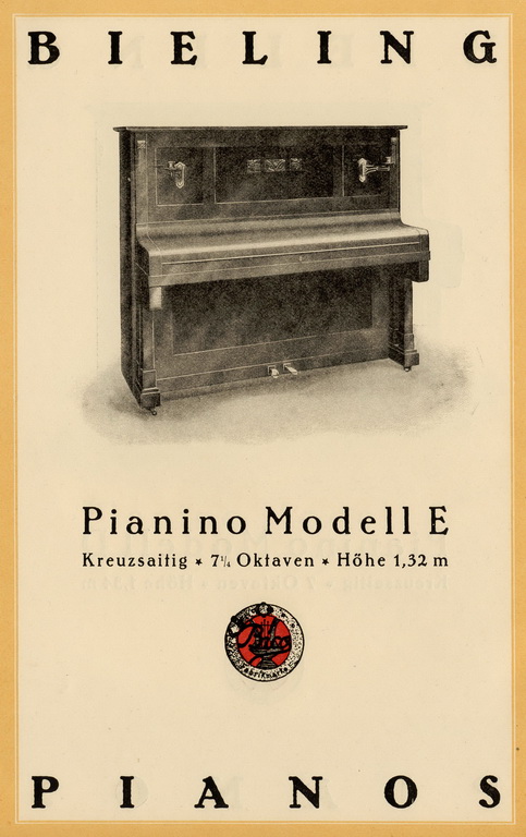 Bieling Pianos - Katalog von 1928 Seite 9 von 14 Bieling Pianos - Katalog von 1928 Seite 9 von 14