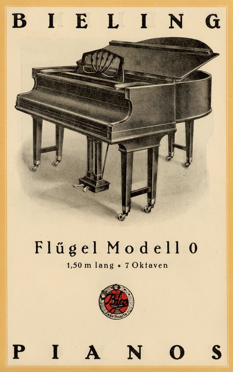 Bieling Pianos - Katalog von 1928 Seite 13 von 14 Bieling Pianos - Katalog von 1928 Seite 13 von 14