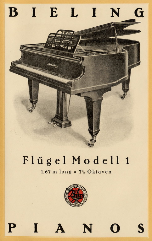 Bieling Pianos - Katalog von 1928 Seite 14 von 14 Bieling Pianos - Katalog von 1928 Seite 14 von 14