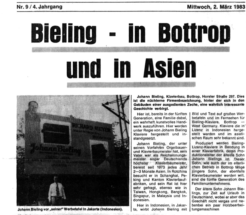 Bieling - in Bottrop und Asien - Seite 1/2 Bieling - in Bottrop und Asien - Seite 1/2